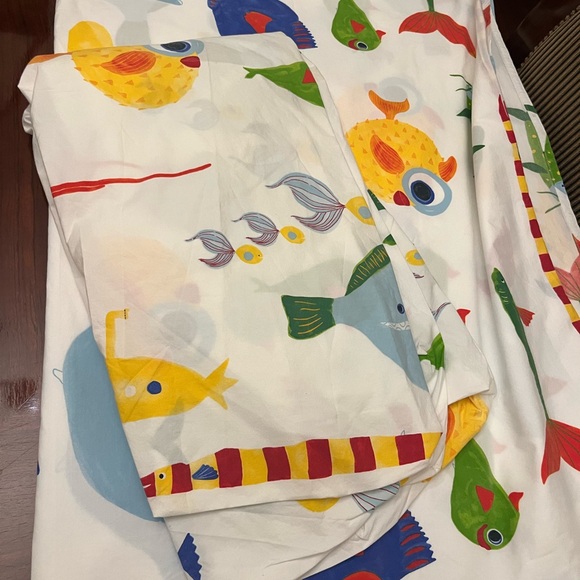 Pottery Barn 100% organic cotton Colorful sheets no PC/ Firm Price - Picture 8 of 16